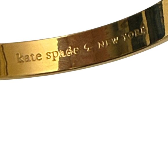 KATE SPADE This is the Year To Idiom Bangle Gold tone Inspiring Bracelet - Picture 4 of 13